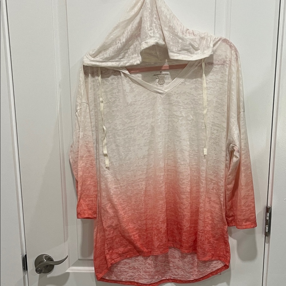 Sonoma Women's Red Ombre Hoodie